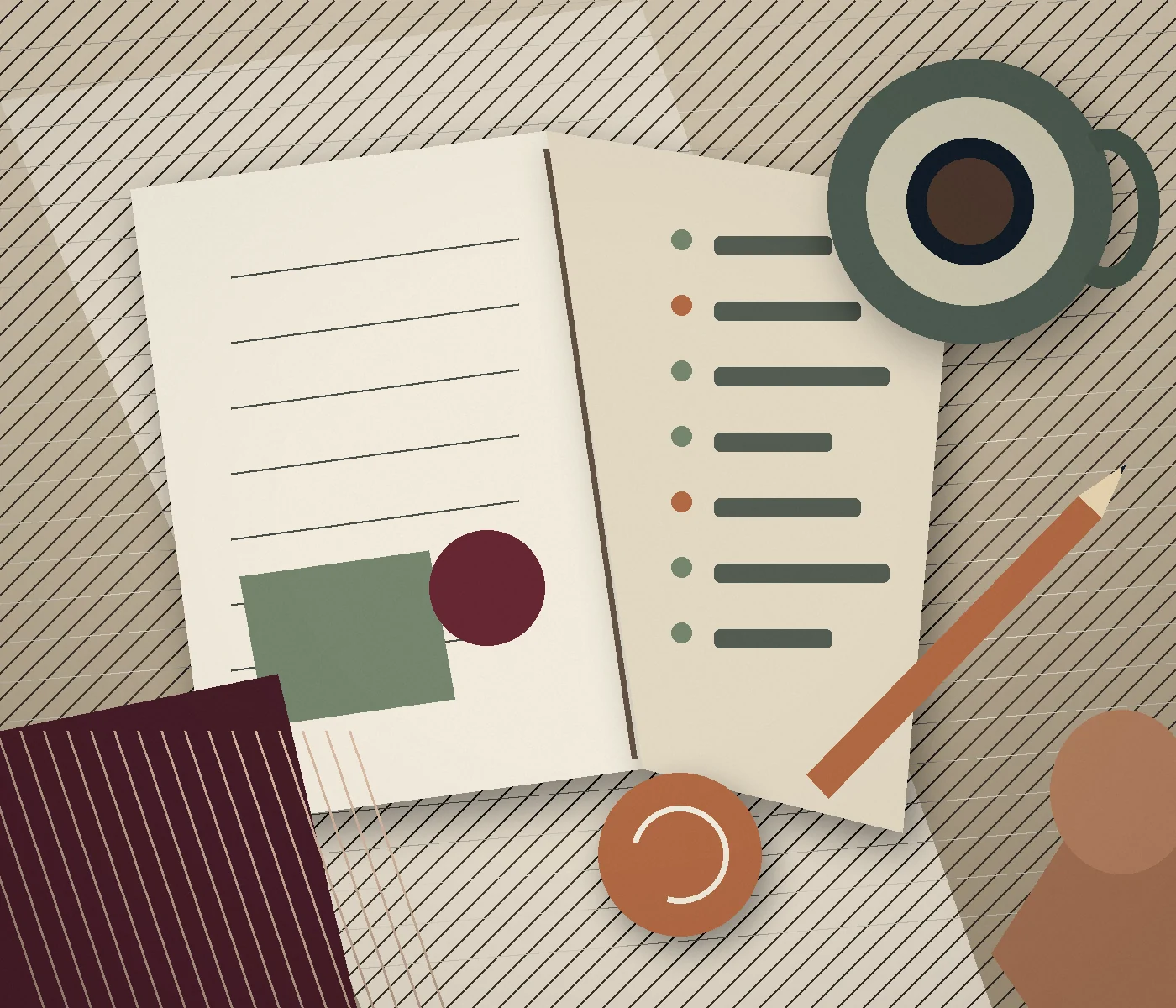 Carnet budgétaire et matières sobres sur une table